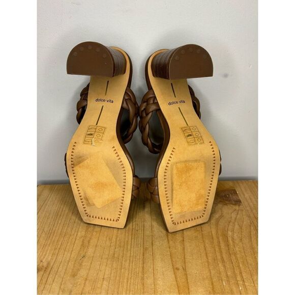 Dolce Vita Women's Braided Paily Square Toe Block Heels‎ Espresso Size 5.5 - Picture 4 of 6